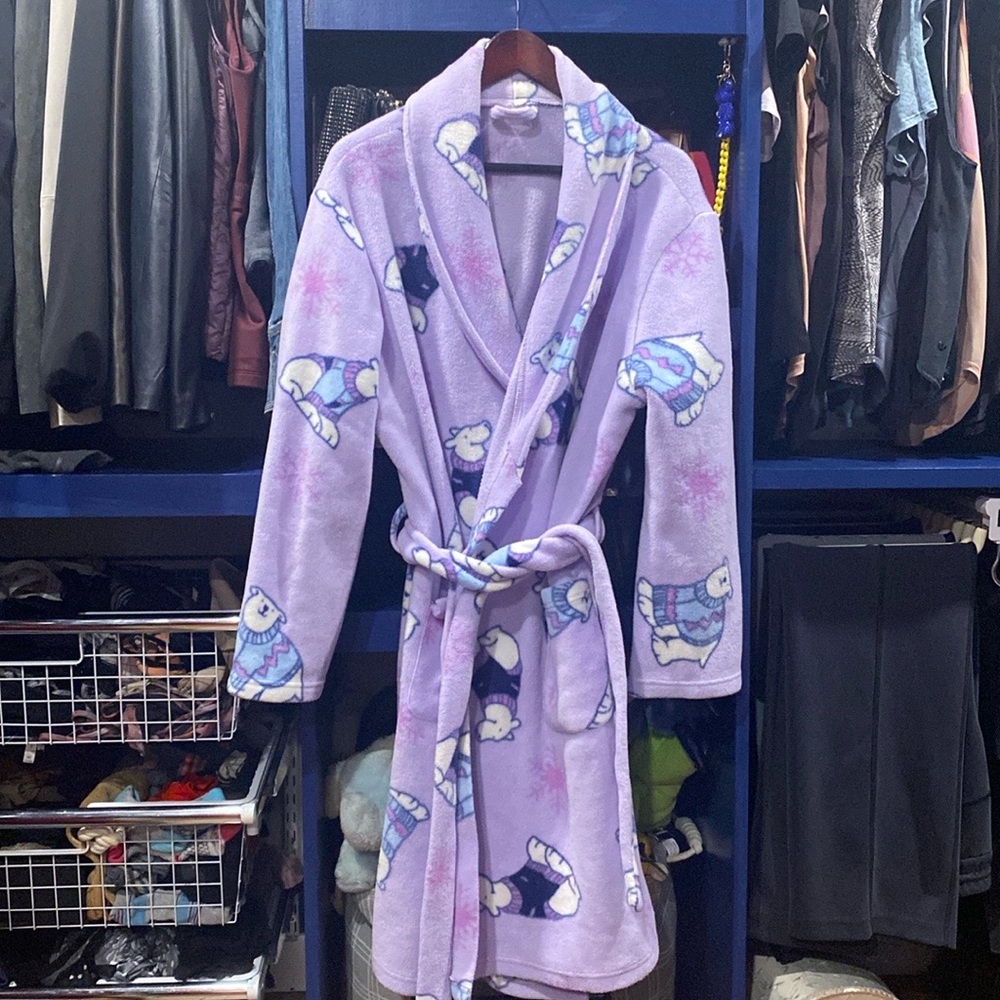 Polar polar fleece robe